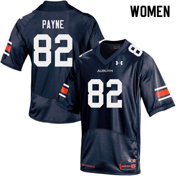 Auburn Tigers Women's Cameron Payne #82 Navy Under Armour Stitched College 2019 NCAA Authentic Football Jersey EVQ2774HX